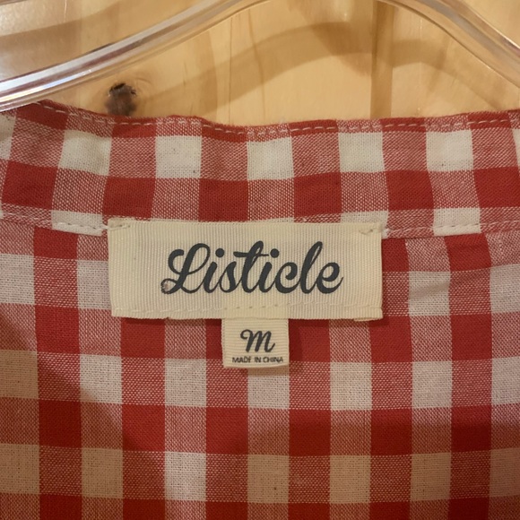 Red check blouse - Picture 2 of 2
